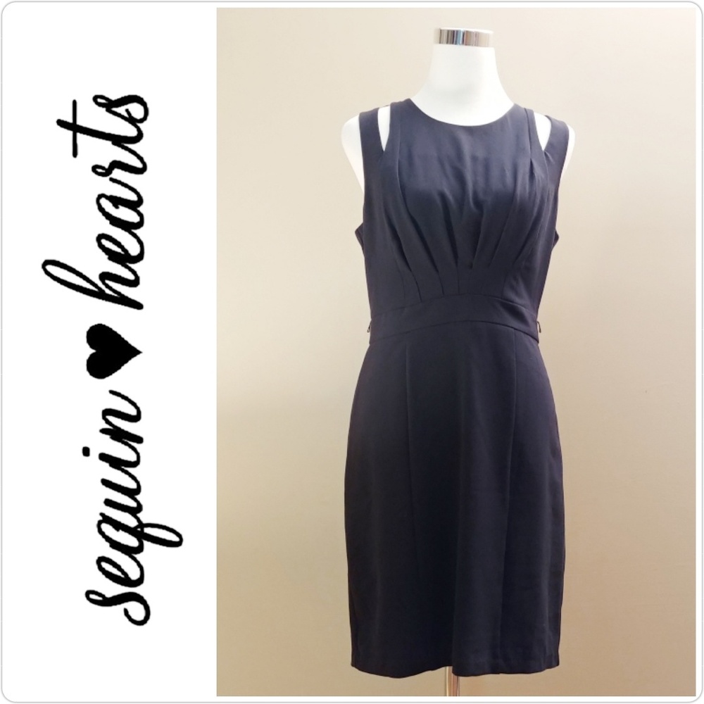 🔴$5 Sequin Hearts Navy Blue Dress